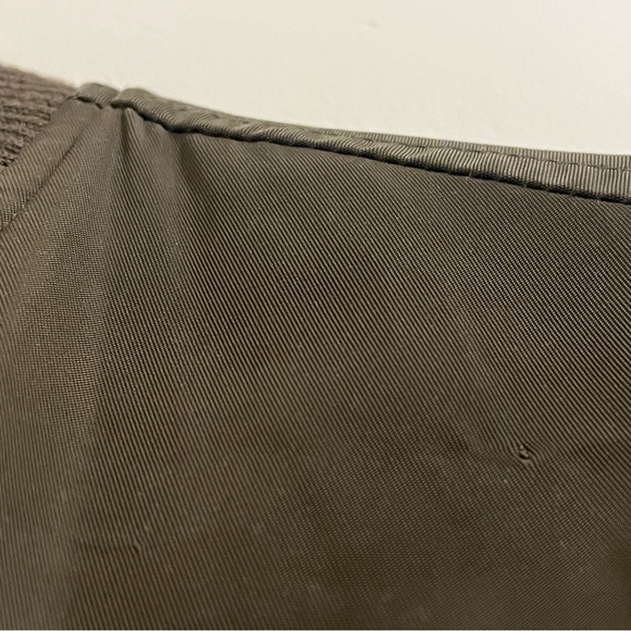 olive green jacket with orange inside - Picture 3 of 7
